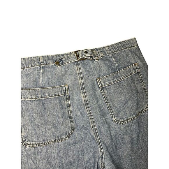 THE GREAT. Women’s 29 Straight Leg Premium Jeans Cropped Buckle Back Designer - Picture 6 of 7